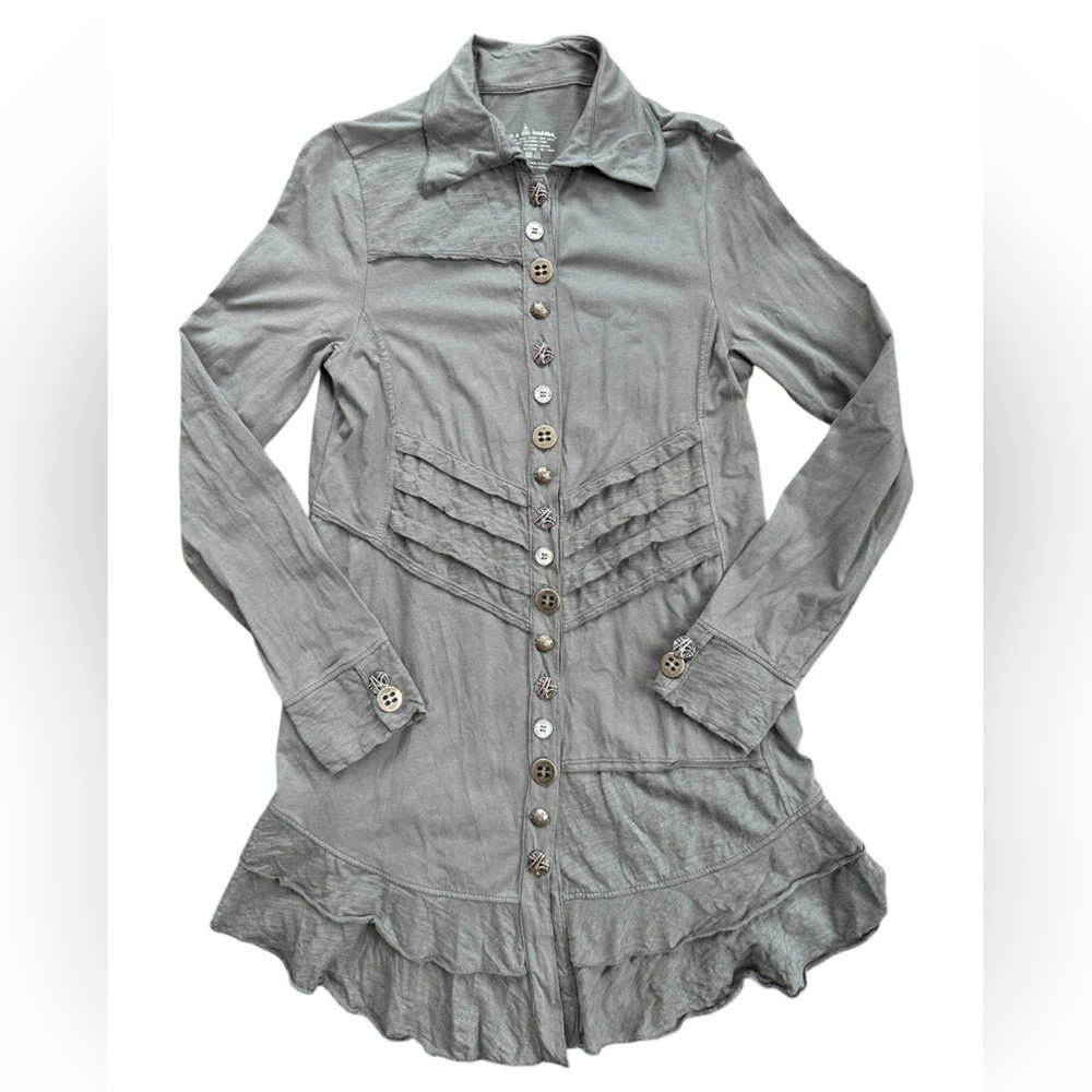 Neon Buddha Long‎ Sleeve button down XS